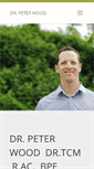 Mobile Screenshot of drpeterwood.com