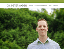 Tablet Screenshot of drpeterwood.com